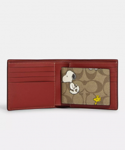 Coach X Peanuts 3 In 1 Wallet In Signature Canvas With Snoopy Woodstock Print 0001 Layer 13