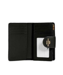 Medium Corner Zip Wallet In Signature Leather (coach C5896) 0001 Layer 11